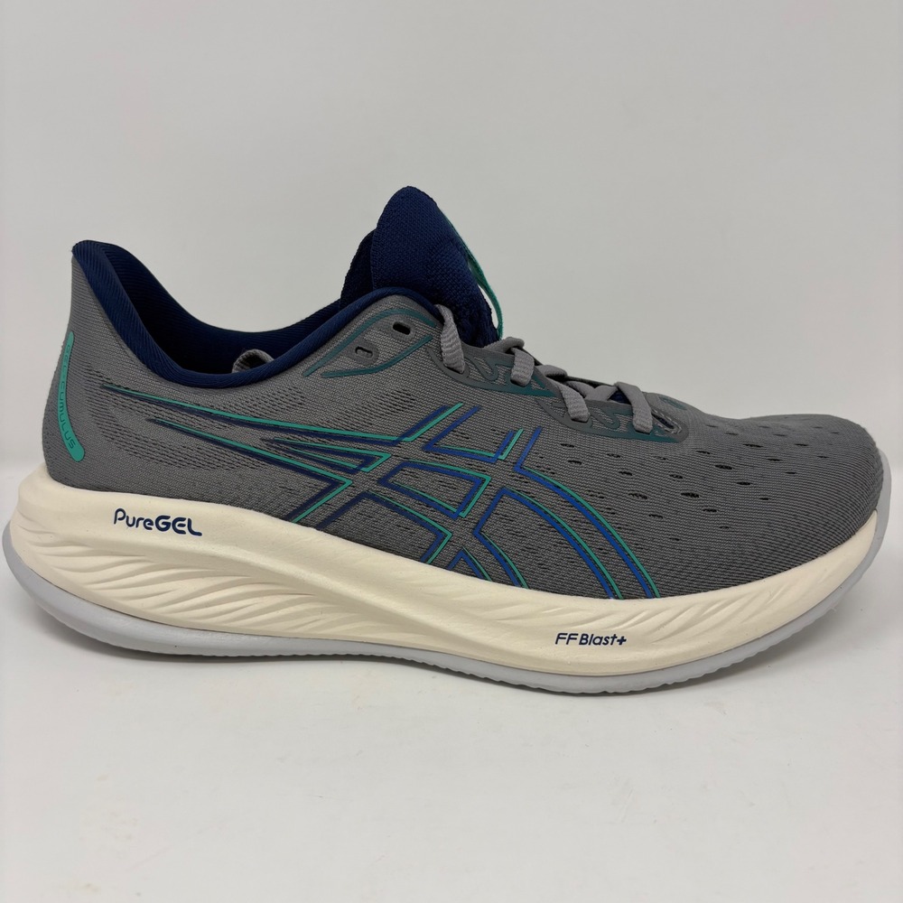ASICS GEL-Cumulus 26 Men's Size 9.5 Grey Blue Running Shoes (1011B894)